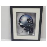 Raiders Framed NFL Football Decor 18x22
