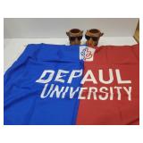 2 Camel Joe Coozies & De Paul University 2x3 Flag