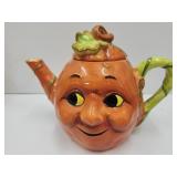 Happy Pumpkin Face Tea Pot