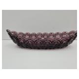 13' Long Amethyst Moon & Stars Canoe Boat Dish