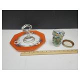 Pint sz Jar with Marbles &  Indiana Glass Glass
