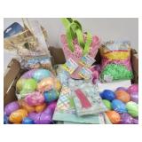 NICE Lot of Easter Eggs Baskets Grass +
