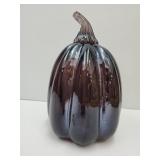 Amethyst Glass Hand Blown Pumpkin 9'