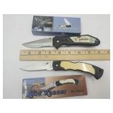 2 New Knives with Boxes