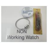 Hooks, 16ga Shotgun Cleaning Brush & Timex