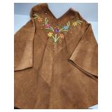 Really Nice Suade Embroidered Poncho