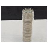 Tube of 1964 Roosevelt Silver Dimes