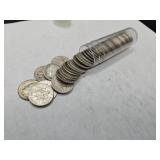 Tube of 1956 Roosevelt Silver Dimes