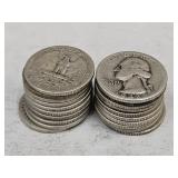 20- 1942 Washington Silver Quarters