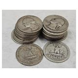 20- 1943 Washington Silver Quarters