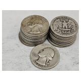 17- 1940 Washington Silver Quarters