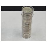 Tube of 1962 Roosevelt Silver Dimes