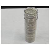Tube of 1963 Roosevelt Silver Dimes