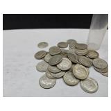 Tube of 1963 Roosevelt Silver Dimes