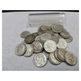 Tube of 1963 Roosevelt Silver Dimes