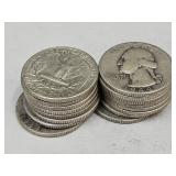 16- 1944 Washington Silver Quarters
