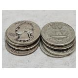 8- 1943 Washington Silver Quarters