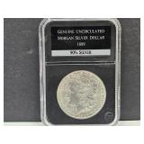 1889 UNC Morgan Silver Dollar