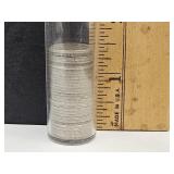 Partial Tube of 1952 Roosevelt Silver Dimes