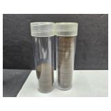 1 Tube & 1 Partial Tube of 1907 Indian Head Pennie