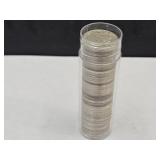 Tube of 1957 Roosevelt Silver Dimes