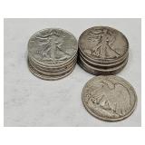 11- 1946 S Walking Liberty Silver Half Dollars