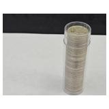 Tube of 1958 Roosevelt Silver Dimes