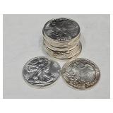 10- 1/10th oz. Silver Rounds