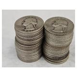 40- 1947 Washington Silver Quarters