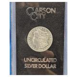 1880 CC UNC Morgan Silver Dollar Coin