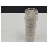 Tube of 1954 Roosevelt Silver Dimes