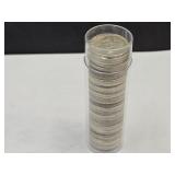 Tube of 1954 Roosevelt Silver Dimes
