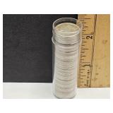 Tube of 1957 Roosevelt Silver Dimes