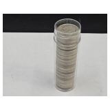 Tube of 1957 Roosevelt Silver Dimes
