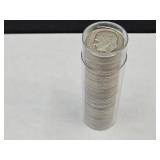 Tube of 1954 Roosevelt Silver Dimes