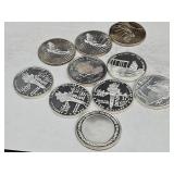 10- 1 Oz. Silver Rounds