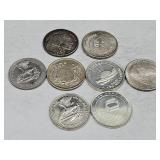 8- 1 Troy Oz. Silver Rounds