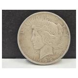 1922 Silver Peace Dollar Coin