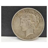 1922 Silver Peace Dollar Coin