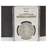 1884 O Graded Morgan Silver  Dollar MS 65