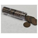 1901 Partial Tube of Indian Head Pennies