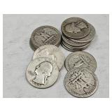 15- 1939 Washington Silver Quarters