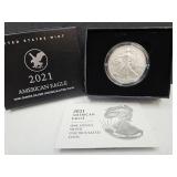 2021W Silver Eagle 1 oz. Coin