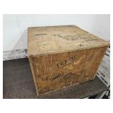 1952 USAF 35th Squadron Shipping Crate 19x14"