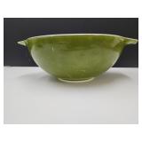 Pyrex #444 Avocado Green SEE PAINT WEAR