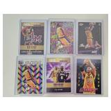 6 Kobe Bryant Basketball Cards