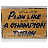 New Notre Dame Metal Sign 8" x 12"