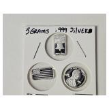 3 Grams .999 Fine Silver