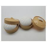 2 NEW Squishy Dumplings 3.5"  w Pots