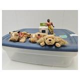 TY Beanie Babies, Wrestler, 32 Qt. Storage Tote+